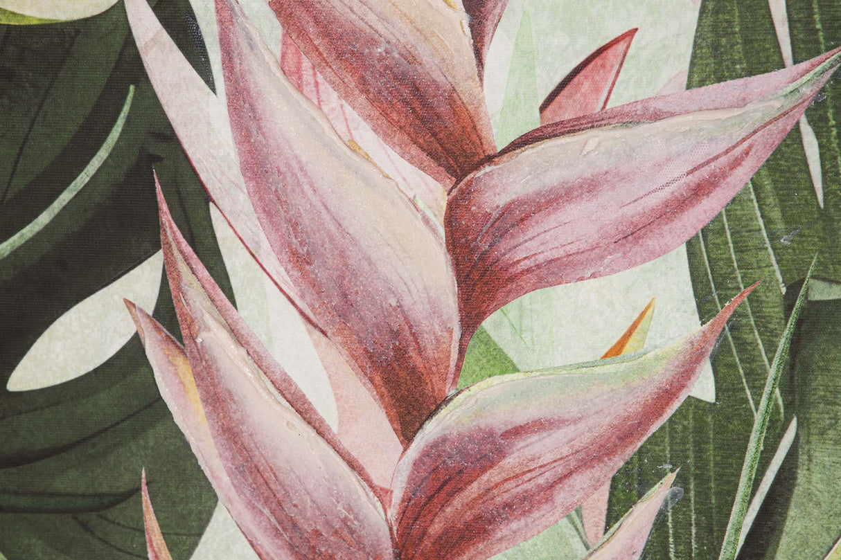 CUADRO HOJAS 50% PINTADO A MANO 83x4x123 CM