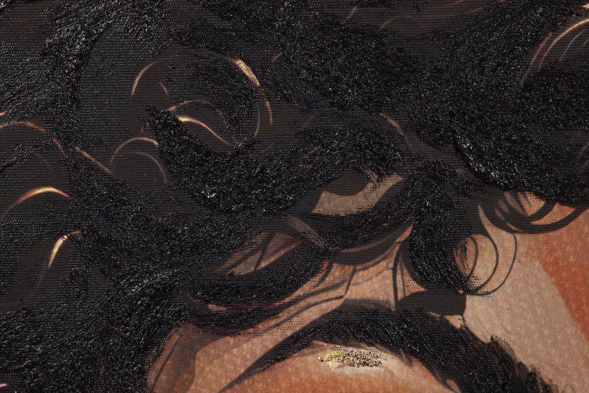 CUADRO MUJER 30% PINTADO A MANO 83x4x123 CM