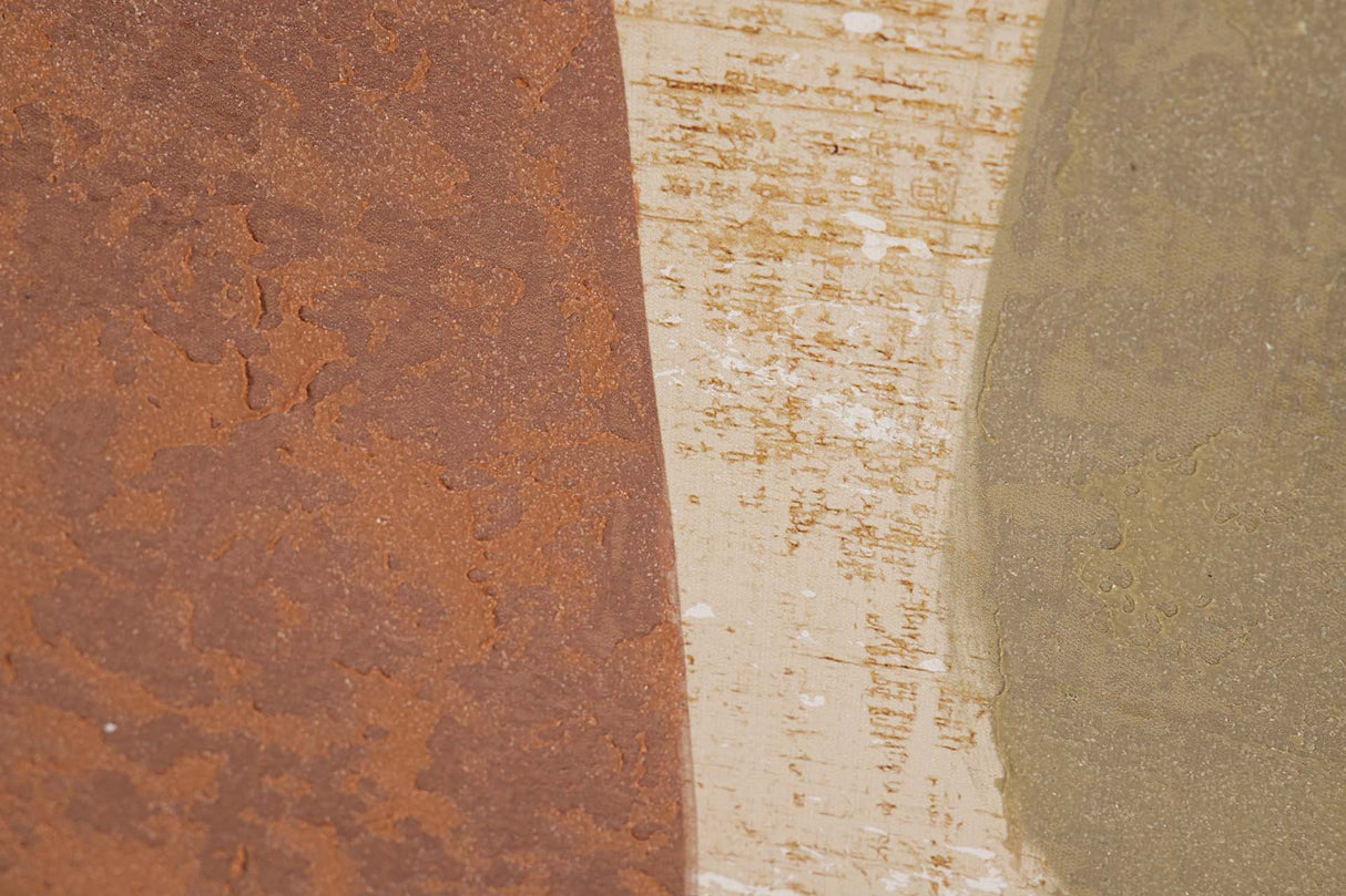 SET 2 CUADROS CON RELIEVE MARCO MARRON 63x4x83 CM