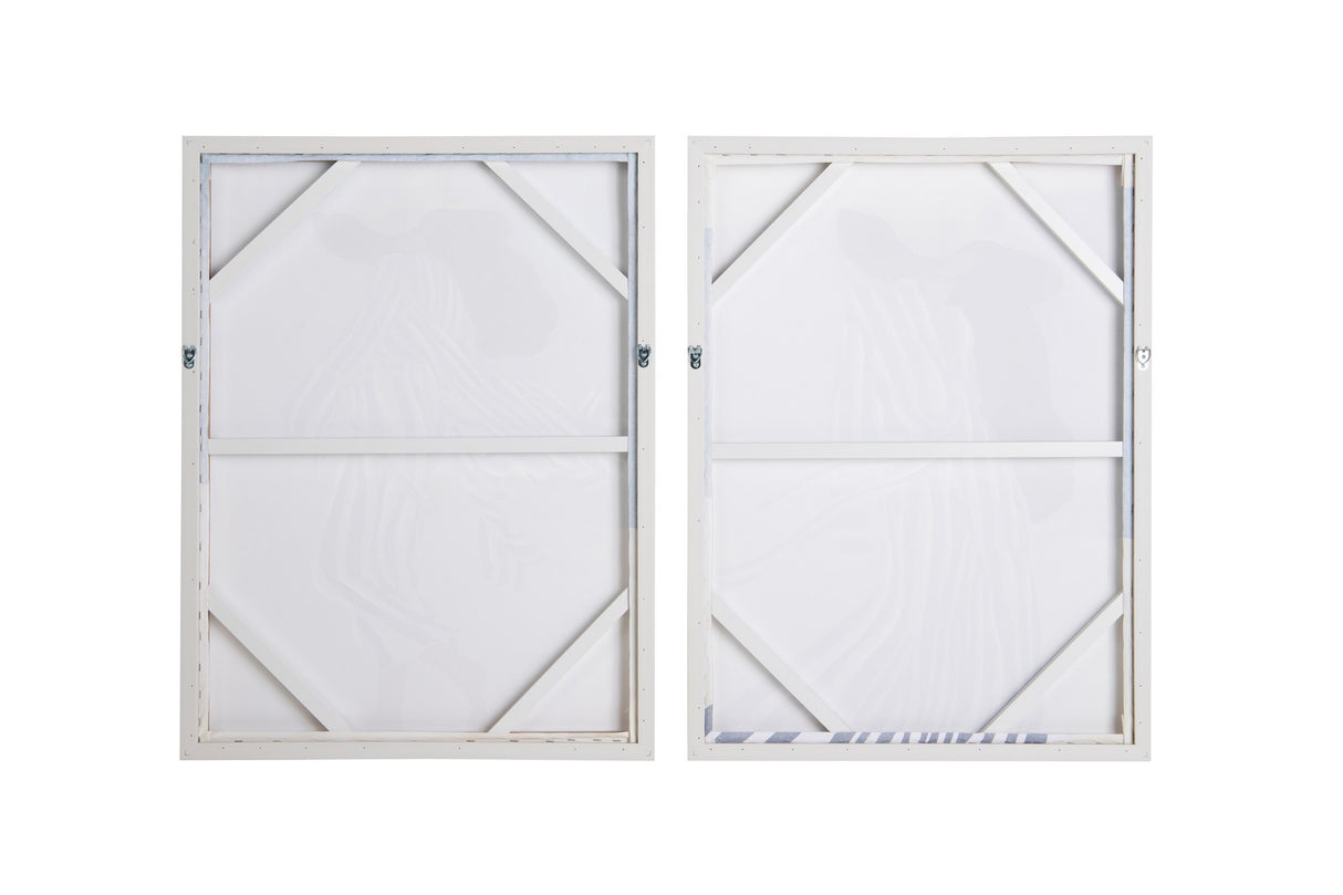 SET 2 CUADROS MUJERES 50% PINTADO A MANO 63x4x83CM