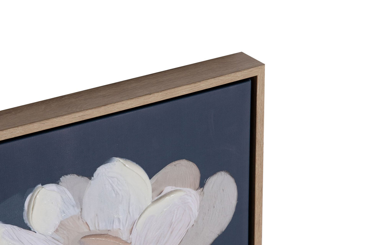 CUADRO FLORES 80% PINTADO A MANO 123x4x83 CM