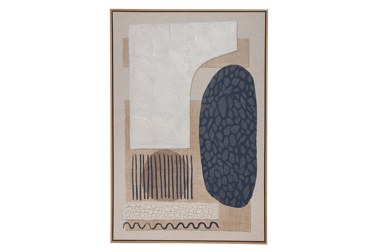 CUADRO ABSTRACTO 80% PITNADO A MANO 83x4x123 CM