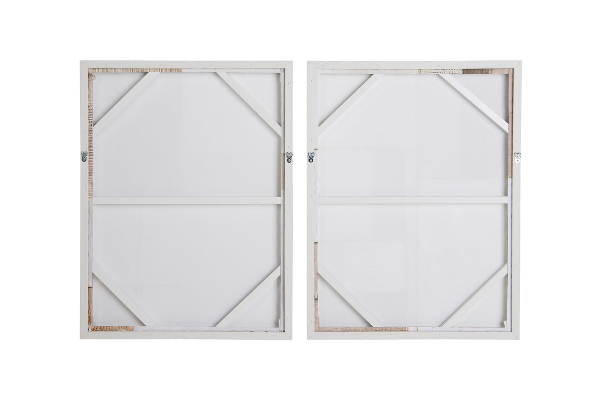 SET 2 CUADROS 80% PINTADO A MANO 63x4x83 CM