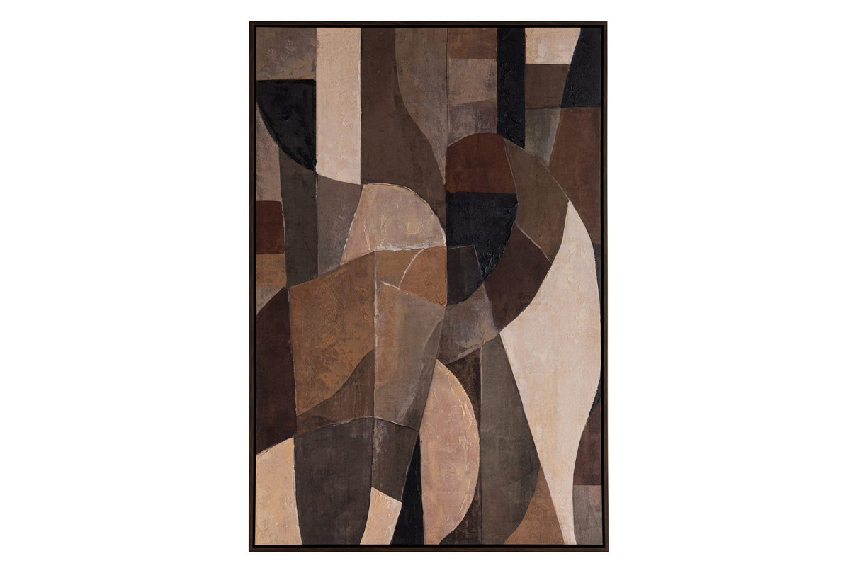 CAUDRO ABSTACTO 80% PINTADO A MANO 83x4x123 CM