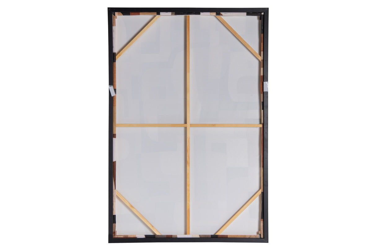 CUADRO ABSTRACTO 80% PINTADO A MANO 83x4x123 CM