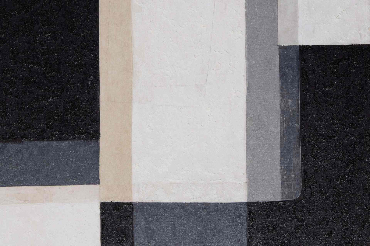 CUADRO ABSTRACTO 80% PINTADO A MANO 83x4x123 CM