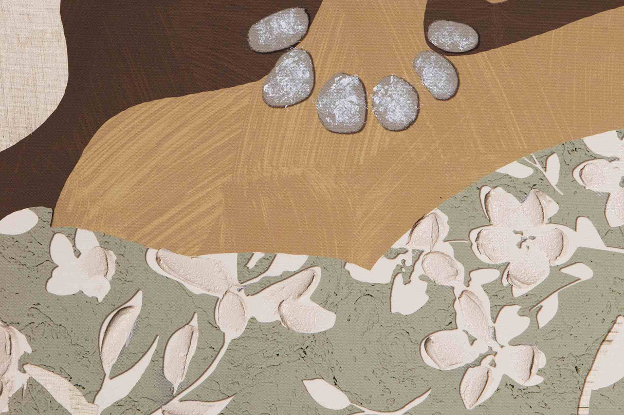 CUADRO MUJER 80% PINTADO A MANO 83x4x123 CM