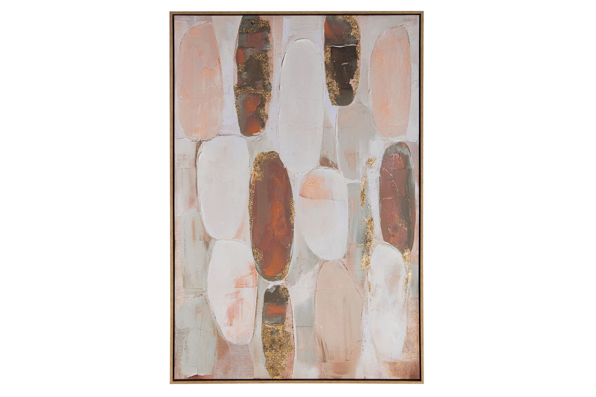 CUADRO ABSTRACTO 80% PITNADO A MANO 83x4x123 CM