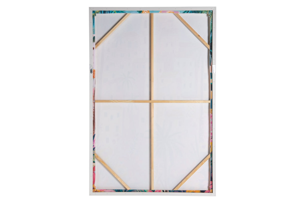 CUADRO CIUDAD 80% PINTADO A MANO 83x4x123 CM