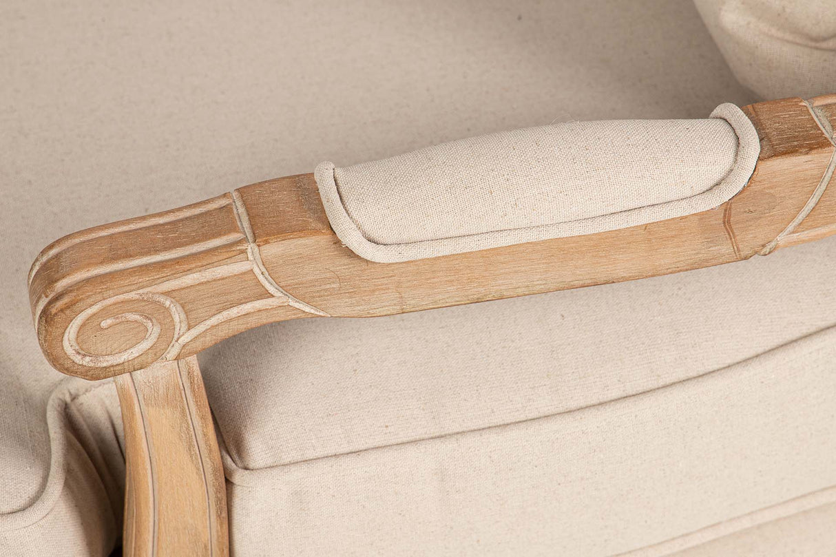 Gambe in legno di lino beige gambe in legno 64x72x92 cm