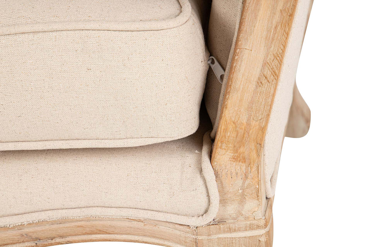 Gambe in legno di lino beige gambe in legno 64x72x92 cm