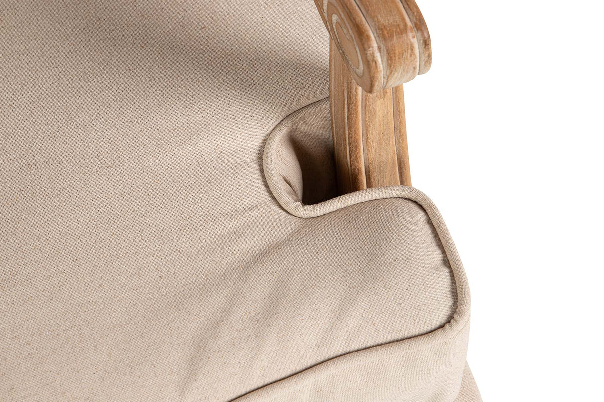 Gambe in legno di lino beige gambe in legno 64x72x92 cm
