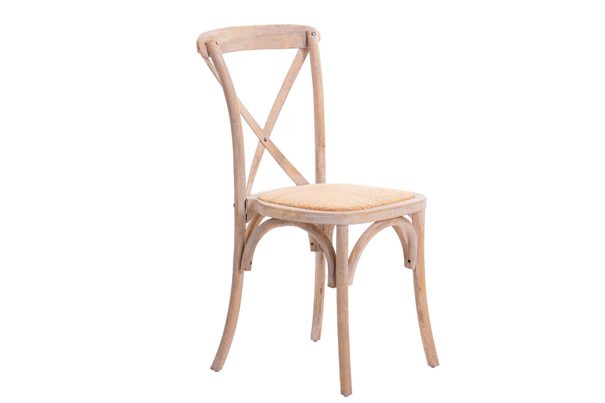 SILLA APILABLE RATAN MADERA 50x52x87 CM