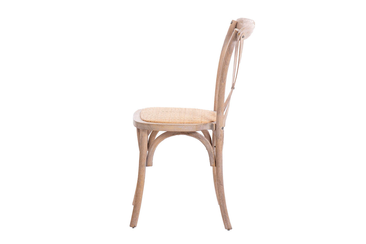 SILLA APILABLE RATAN MADERA 50x52x87 CM