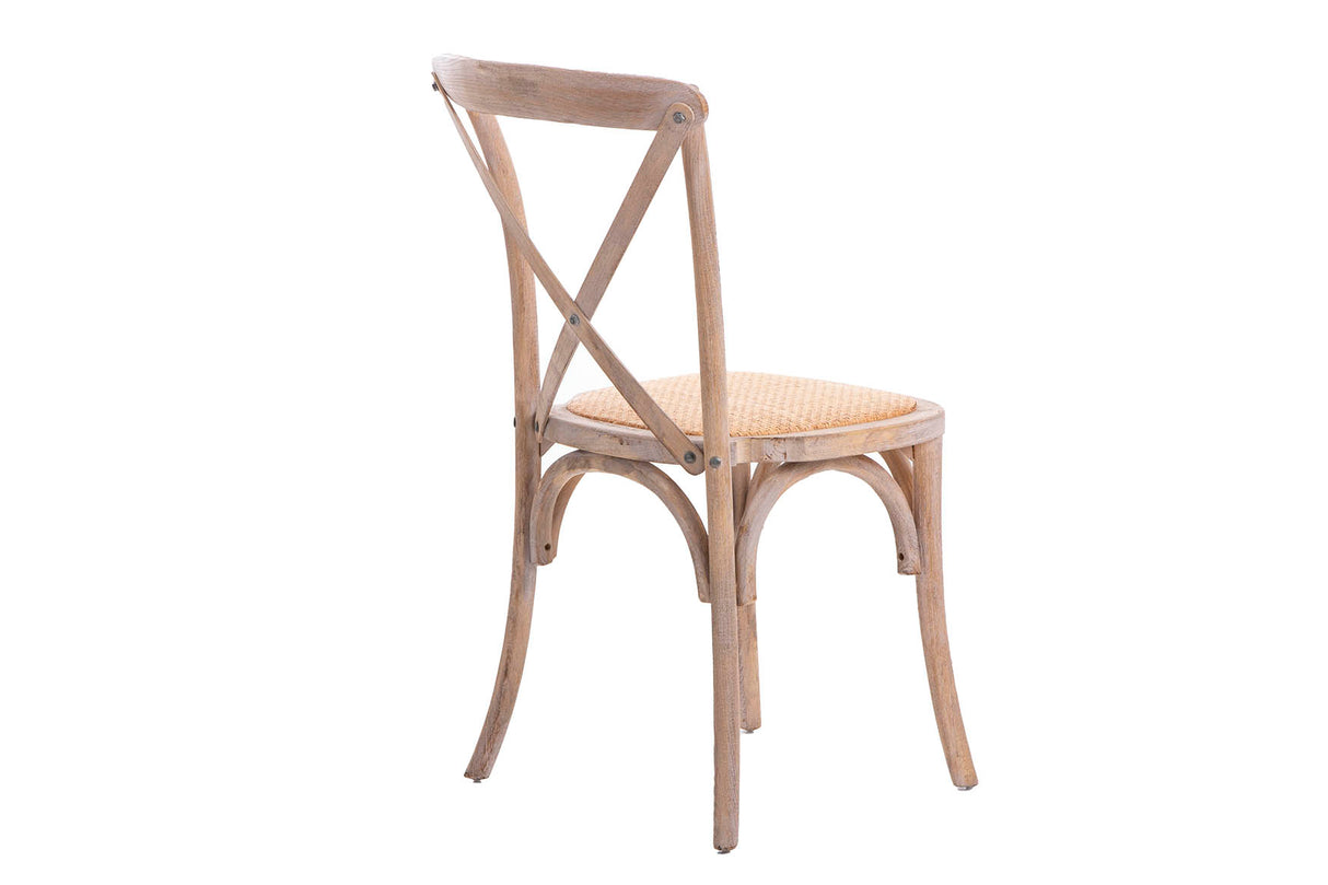 SILLA APILABLE RATAN MADERA 50x52x87 CM