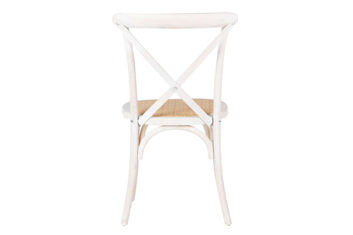 Ratan-madera stackabile 44x42x88 cm