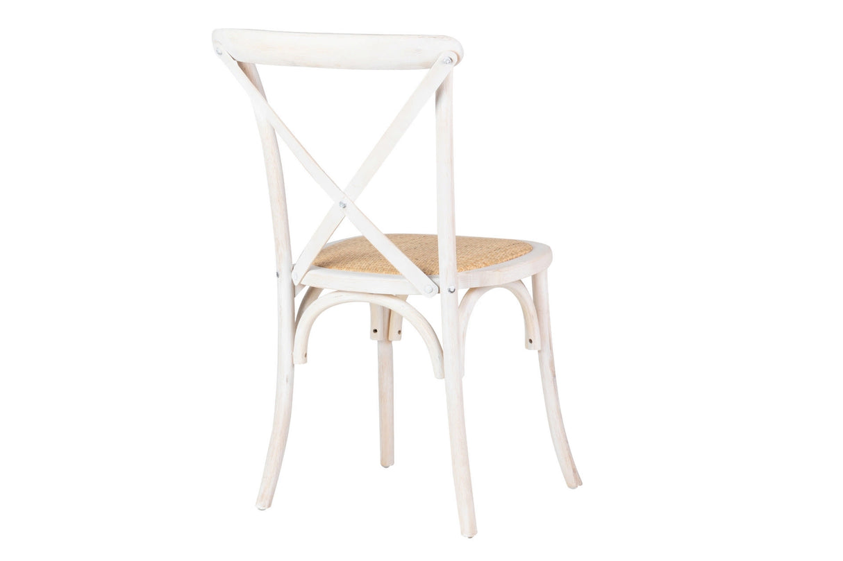 Ratan-madera stackabile 44x42x88 cm