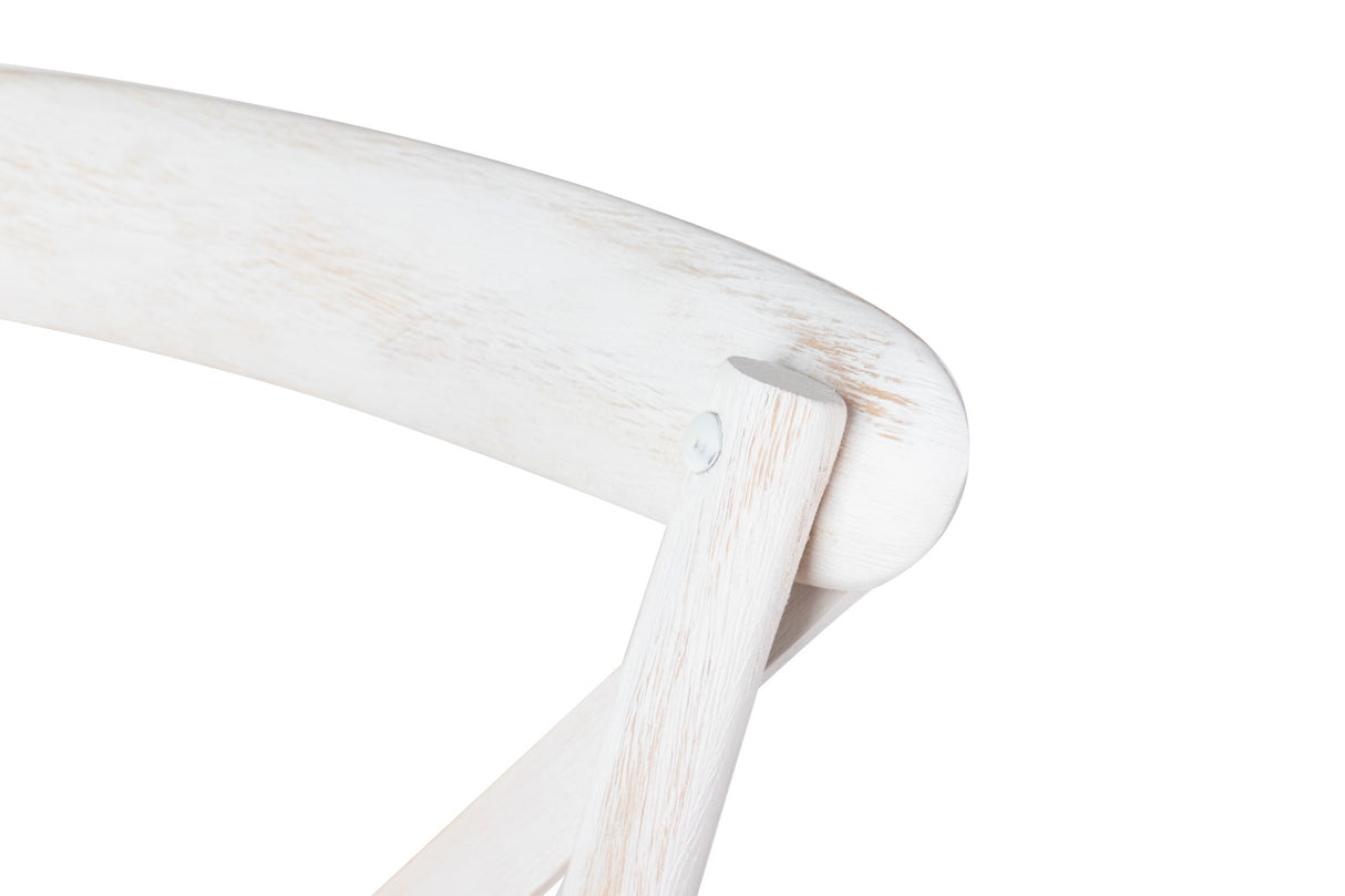 Ratan-madera stackabile 44x42x88 cm