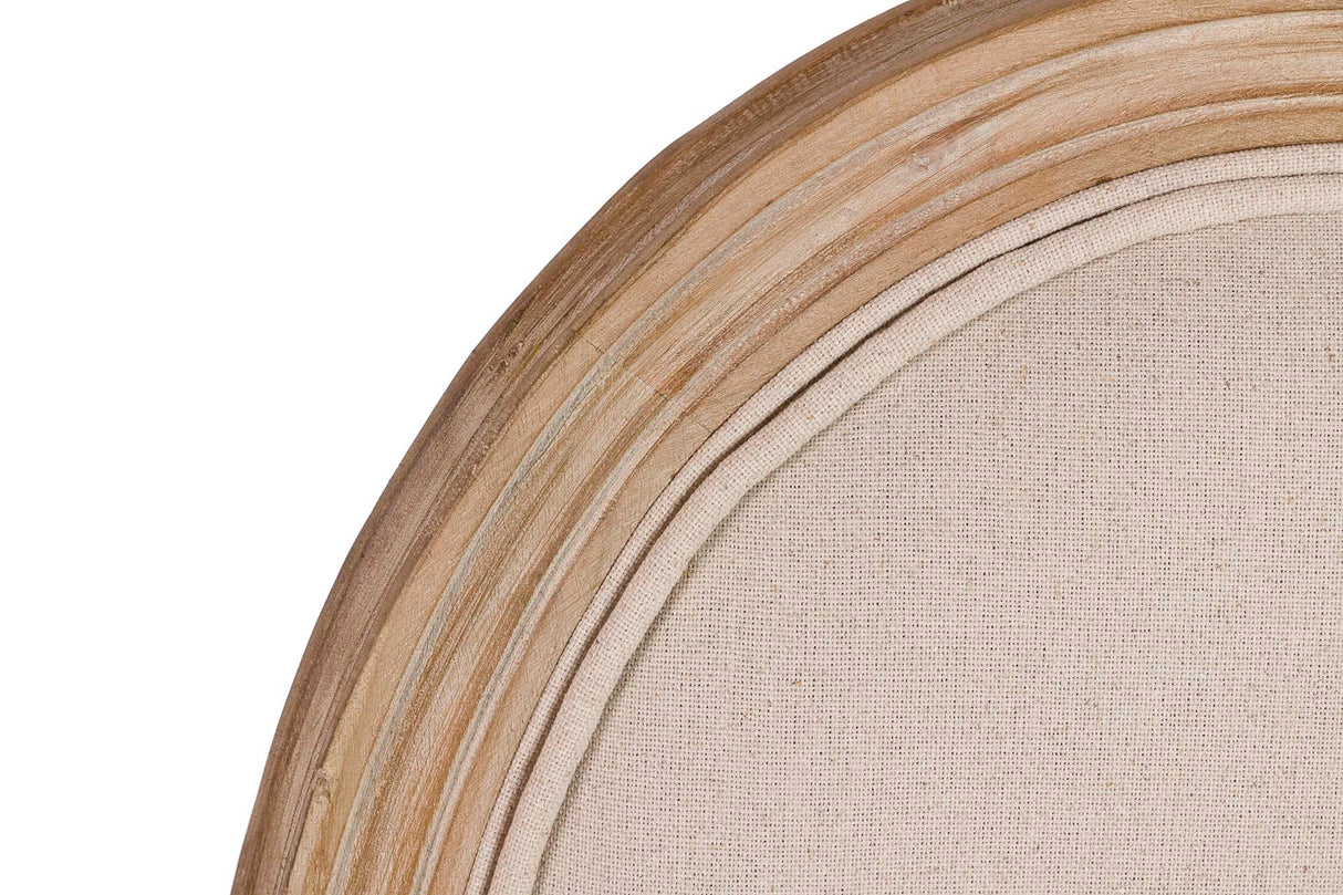 SILLA LINO BEIGE PATAS ROBLE 50x53x96 CM