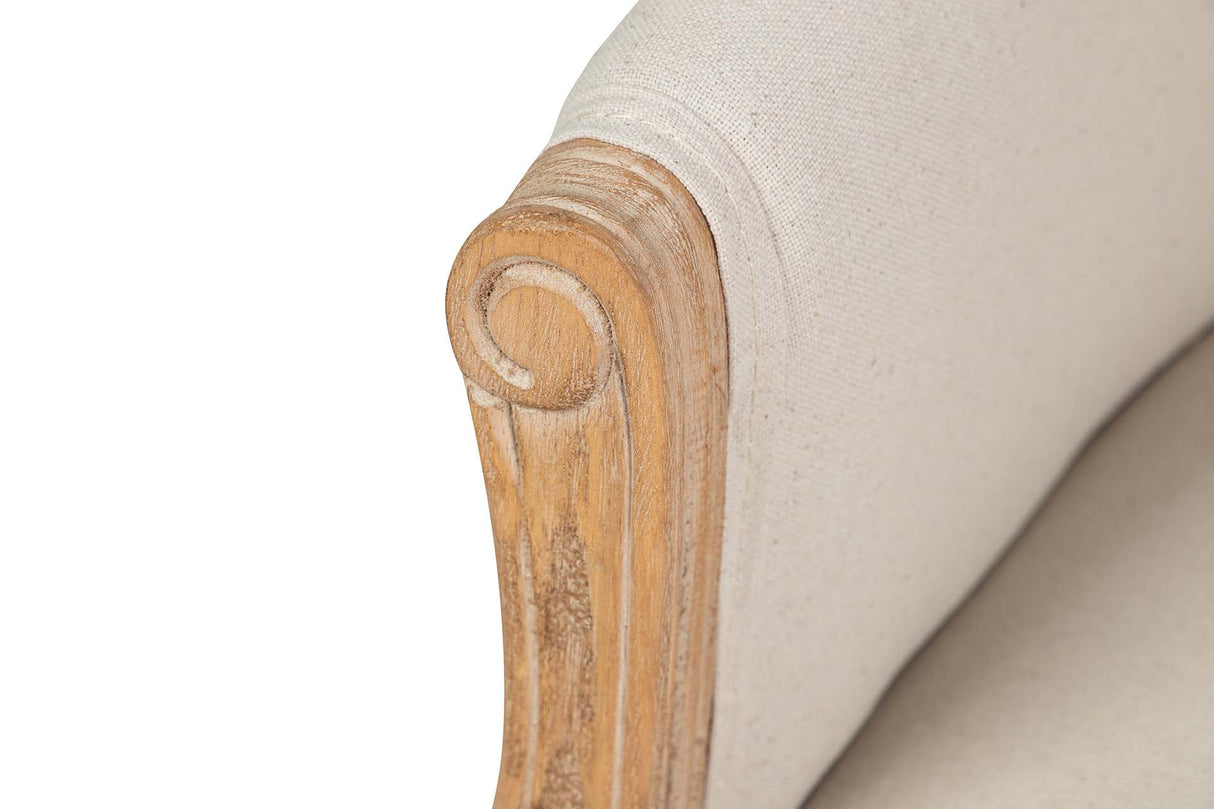 BUTACA LINO CAPITONE PATAS MADERA 61x61x71 CM