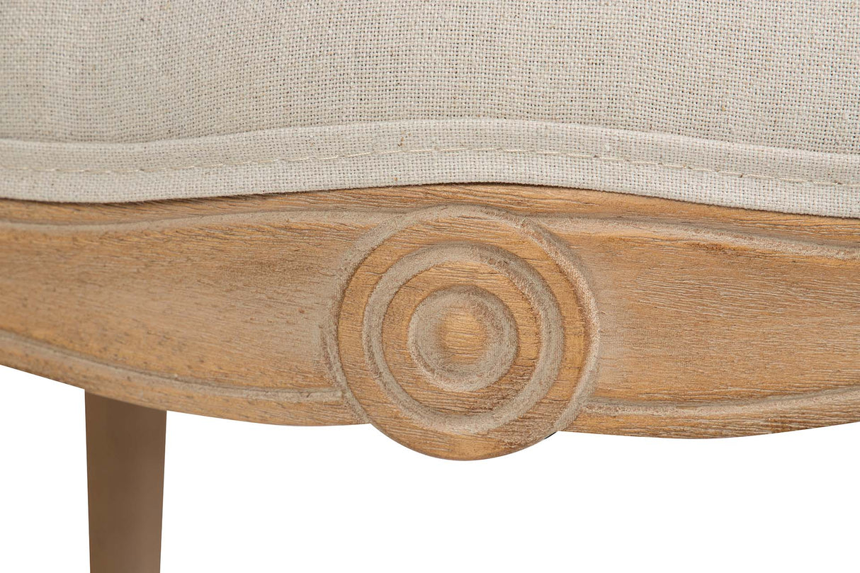 BUTACA LINO CAPITONE PATAS MADERA 61x61x71 CM