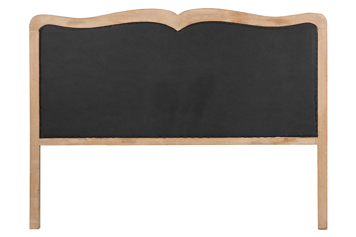 CABECERO CAPITONE LINO MADERA CAUCHO 160x4x120 CM