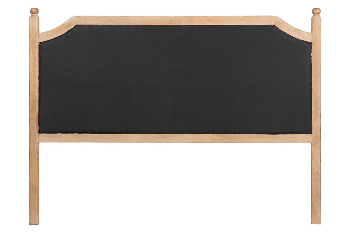 CABECERO CAPITONE LINO MADERA CAUCHO 160x4x120 CM