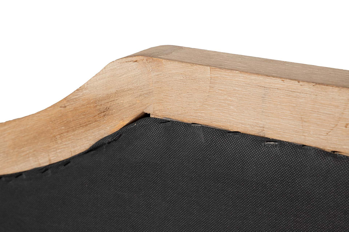 CABECERO CAPITONE LINO MADERA CAUCHO 160x4x120 CM