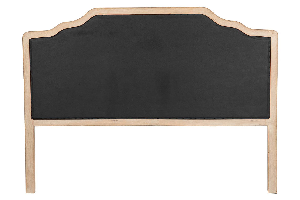 CABECERO CAPITONE LINO MADERA CAUCHO 160x4x120 CM