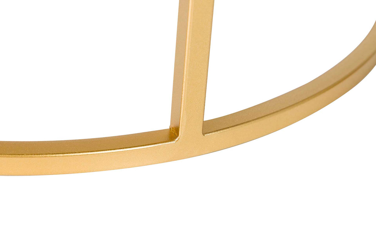 SET 2 MESAS METAL MÁRMOL 60x60x41 50x50x38 CM