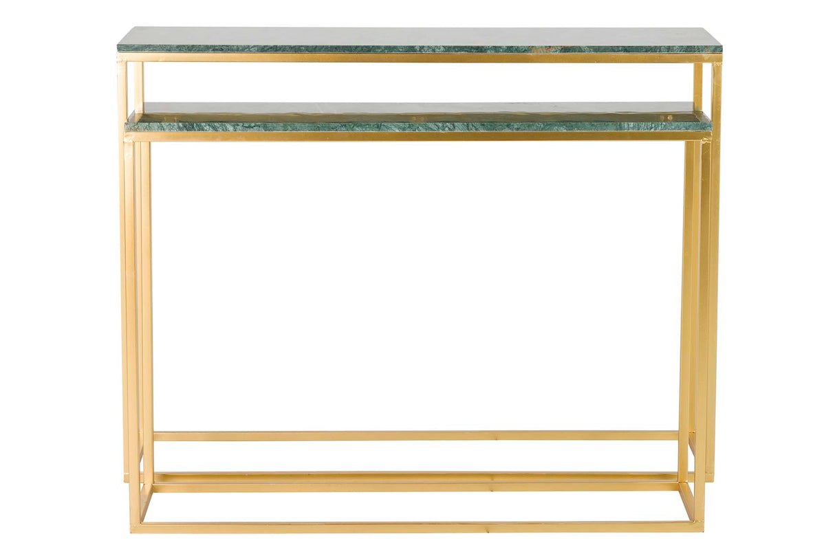 Set 2 Marmol Metal 100x30x75 91x26x6cm