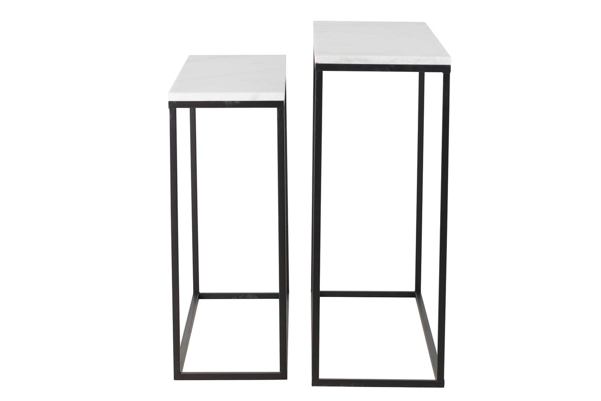 Set 2 Marmol Metal 100x30x75 91x26x6cm