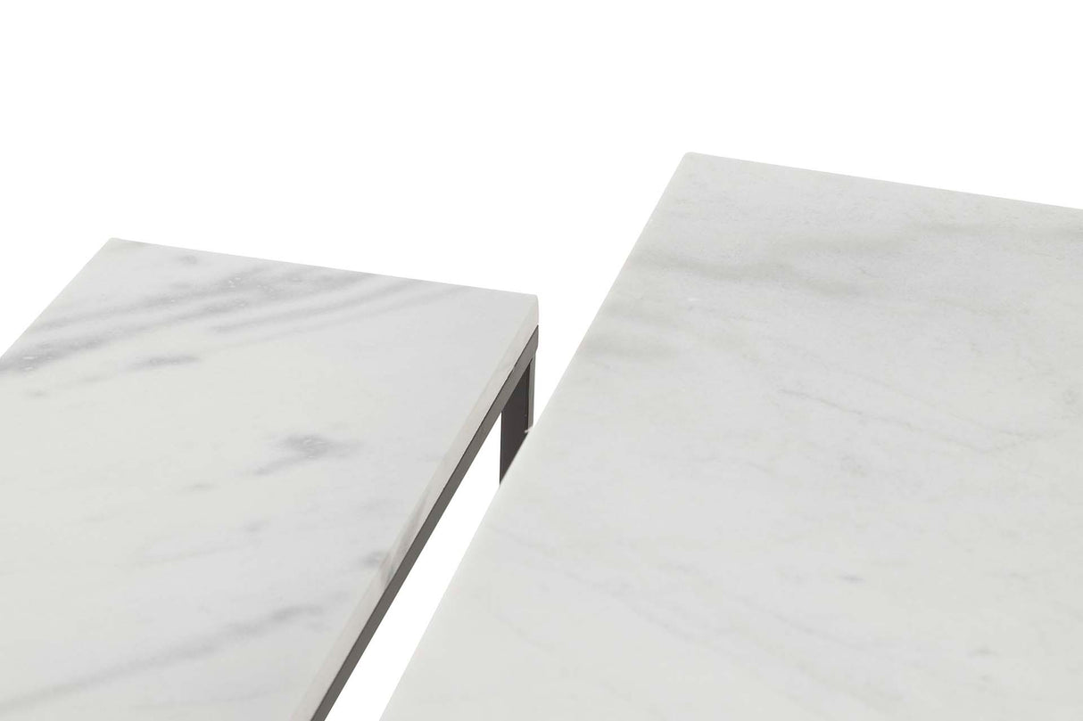 Set 2 Marmol Metal 100x30x75 91x26x6cm