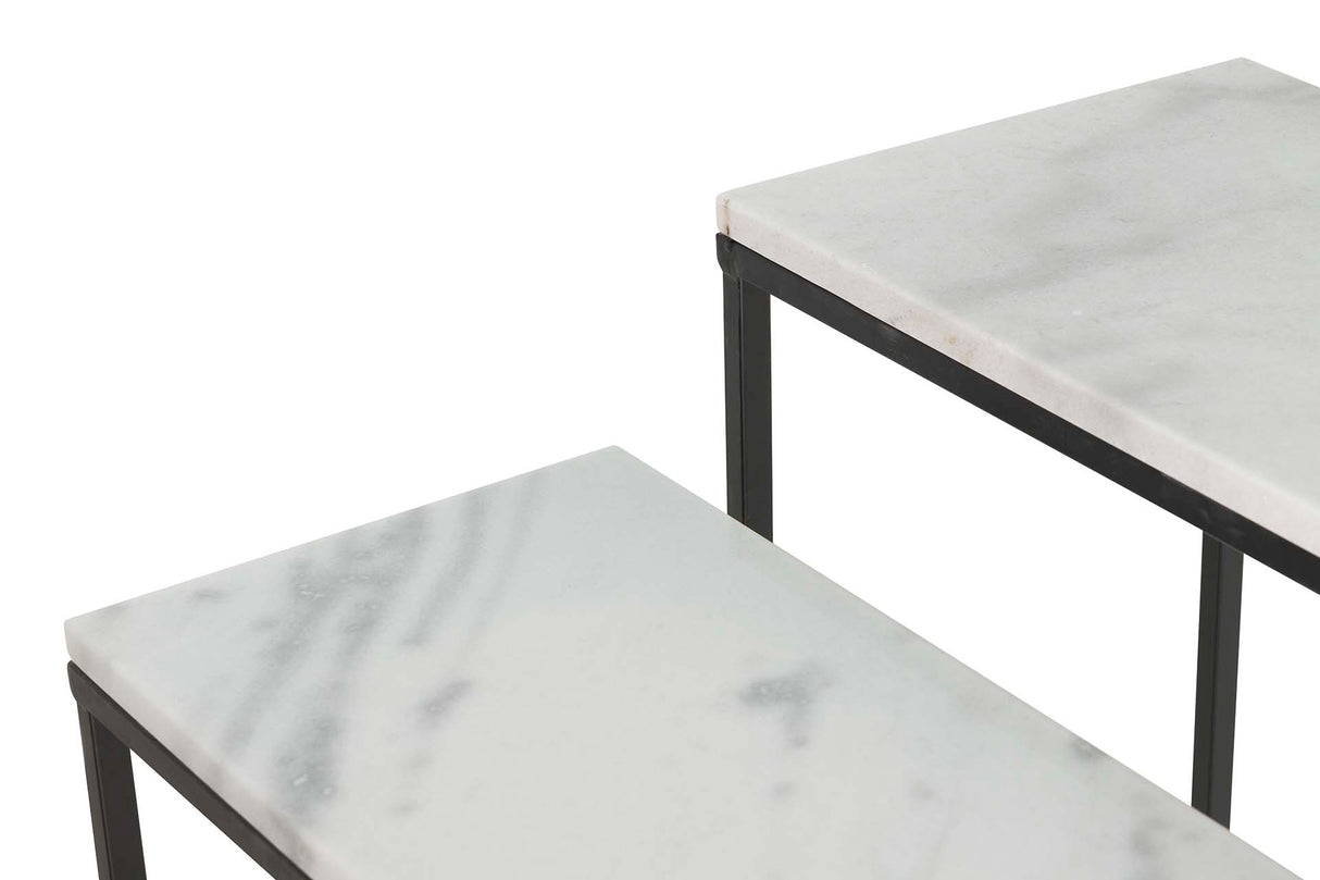 Set 2 Marmol Metal 100x30x75 91x26x6cm