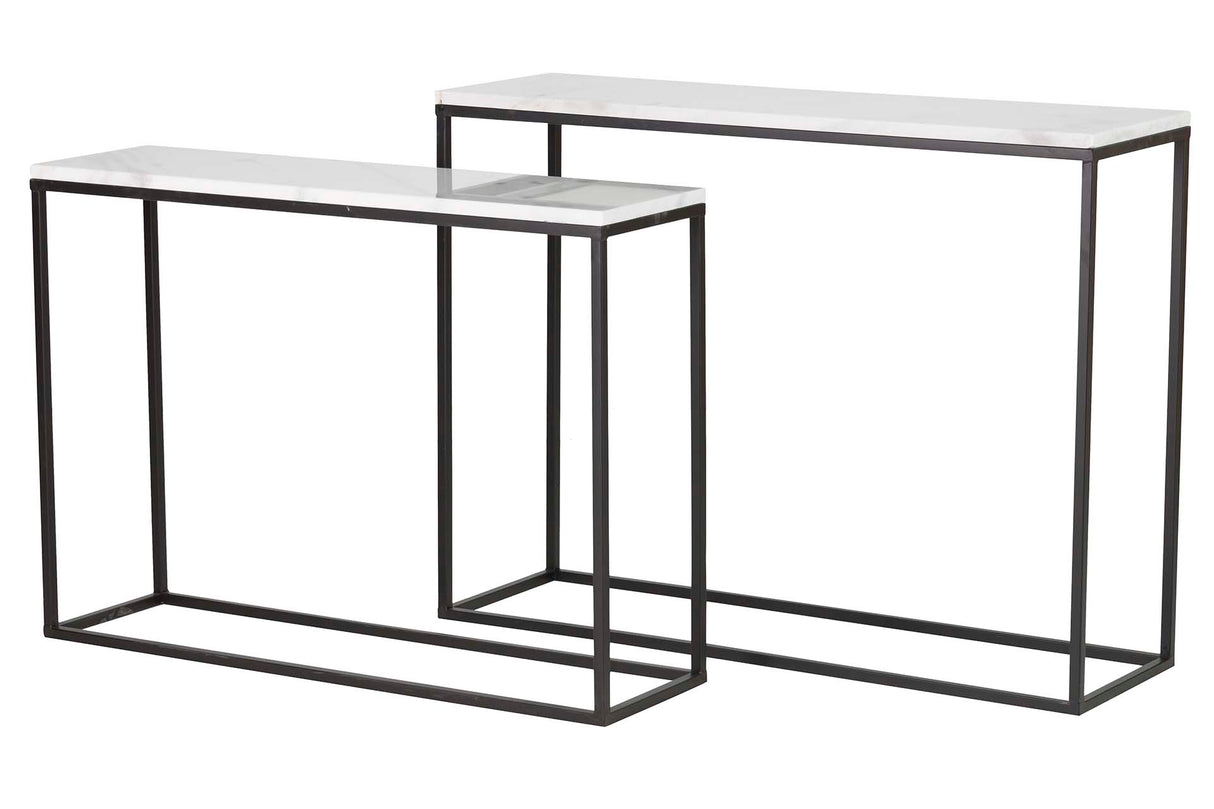 Set 2 Marmol Metal 100x30x75 91x26x6cm