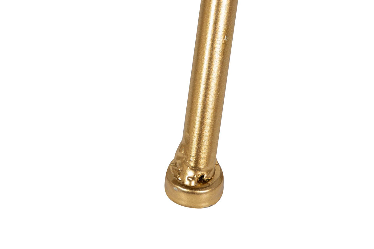 SET 2 MESAS METAL ESPEJO 40x40x70 30x30x60 CM