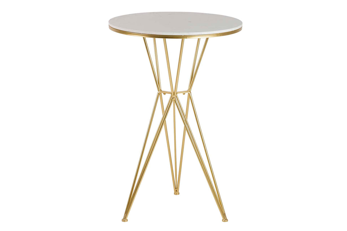 Tableau de métal en marbre haut 70x70x110 cm