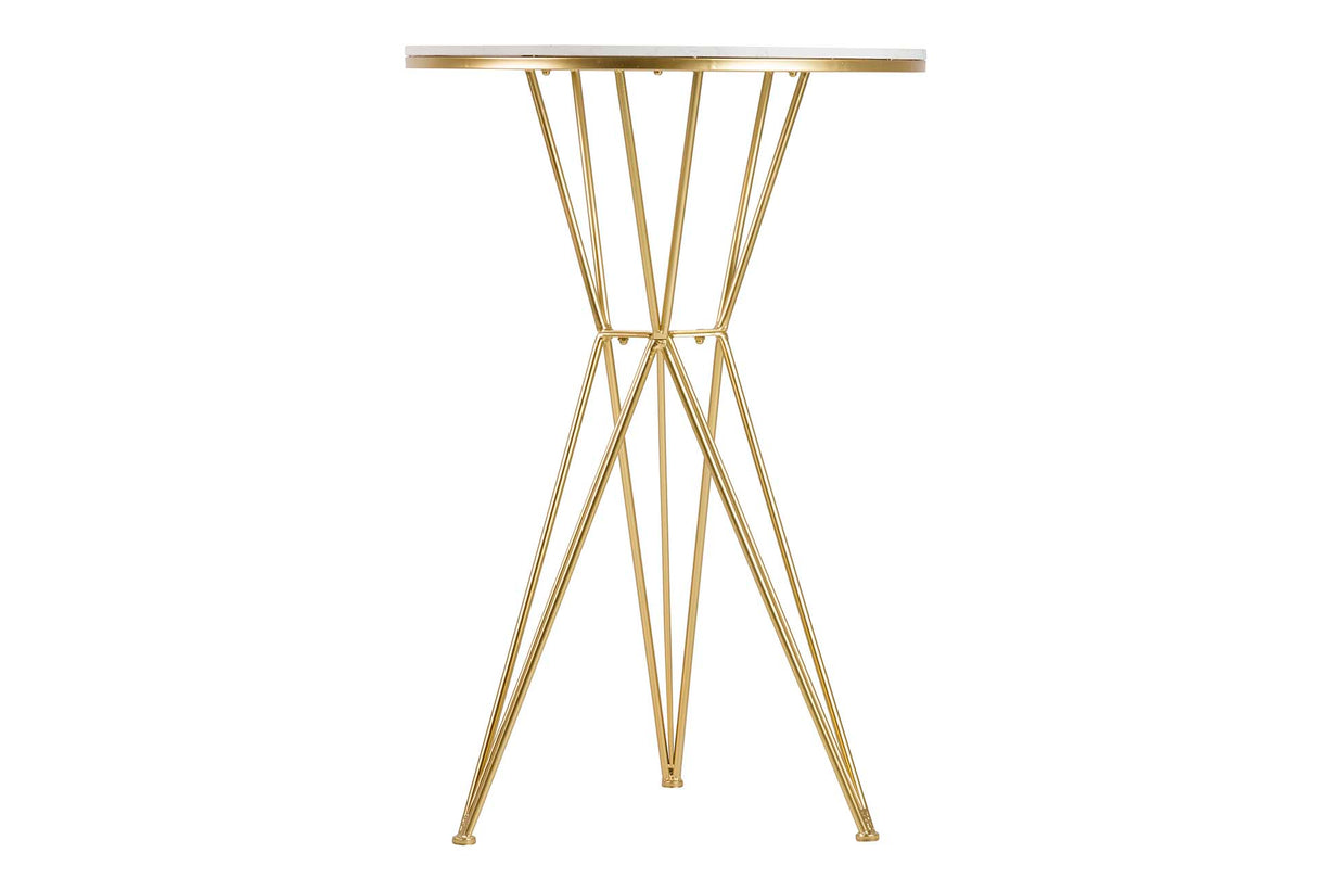 Tableau de métal en marbre haut 70x70x110 cm