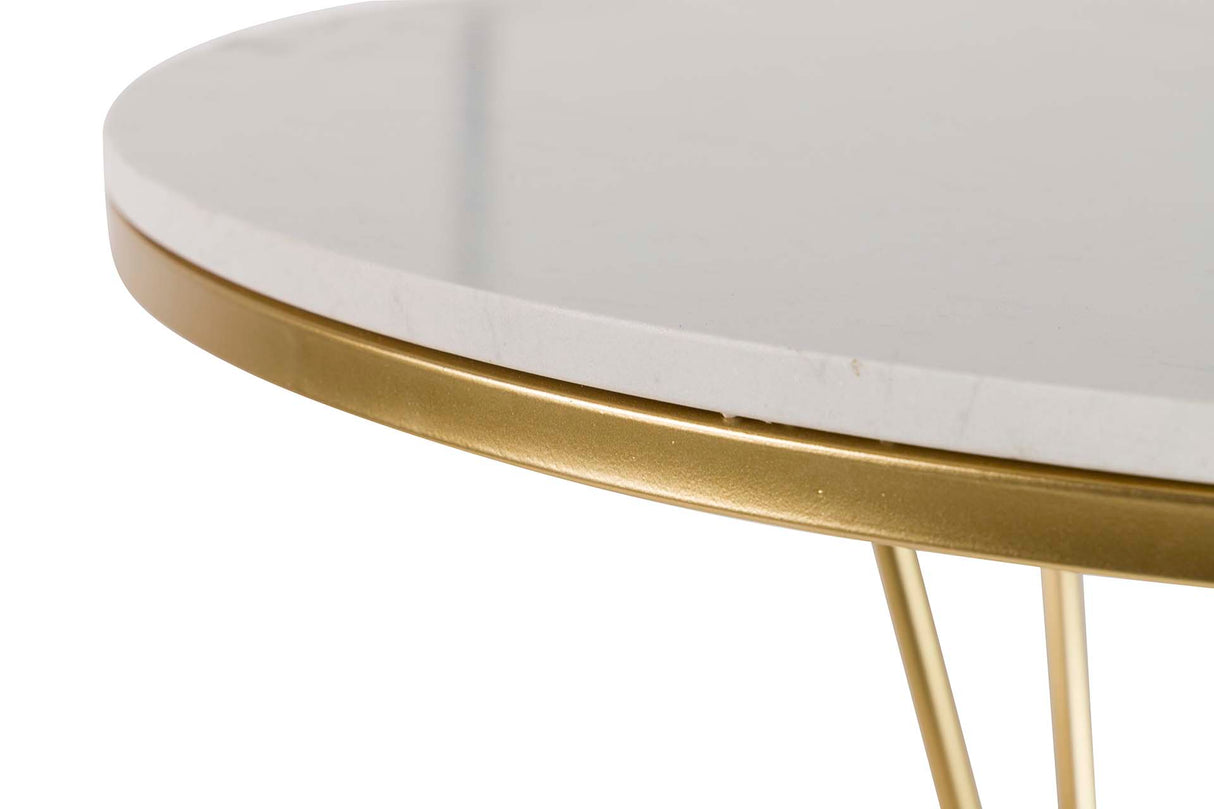 Tableau de métal en marbre haut 70x70x110 cm