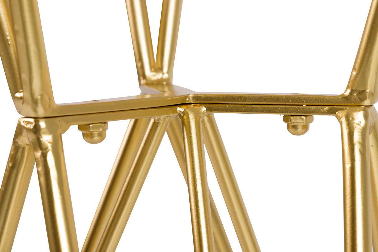 Tableau de métal en marbre haut 70x70x110 cm