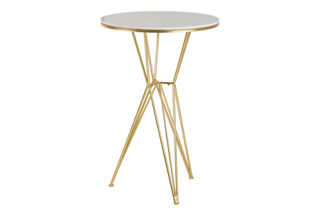 Tableau de métal en marbre haut 70x70x110 cm