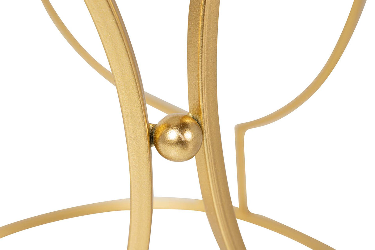 SET 2 MESAS METAL MARMOL 43x43x55 38x38x50 CM