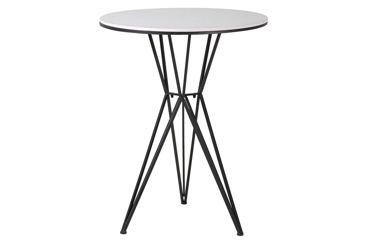 70x70x110 cm table de métal en marbre