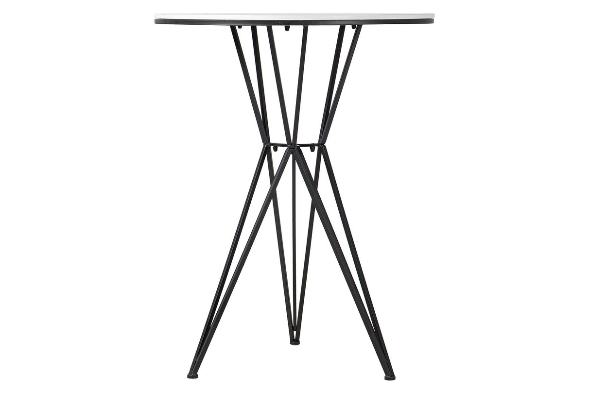 70x70x110 cm table de métal en marbre