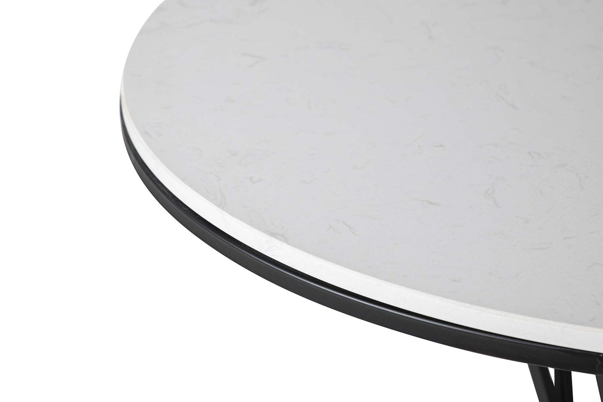 70x70x110 cm table de métal en marbre