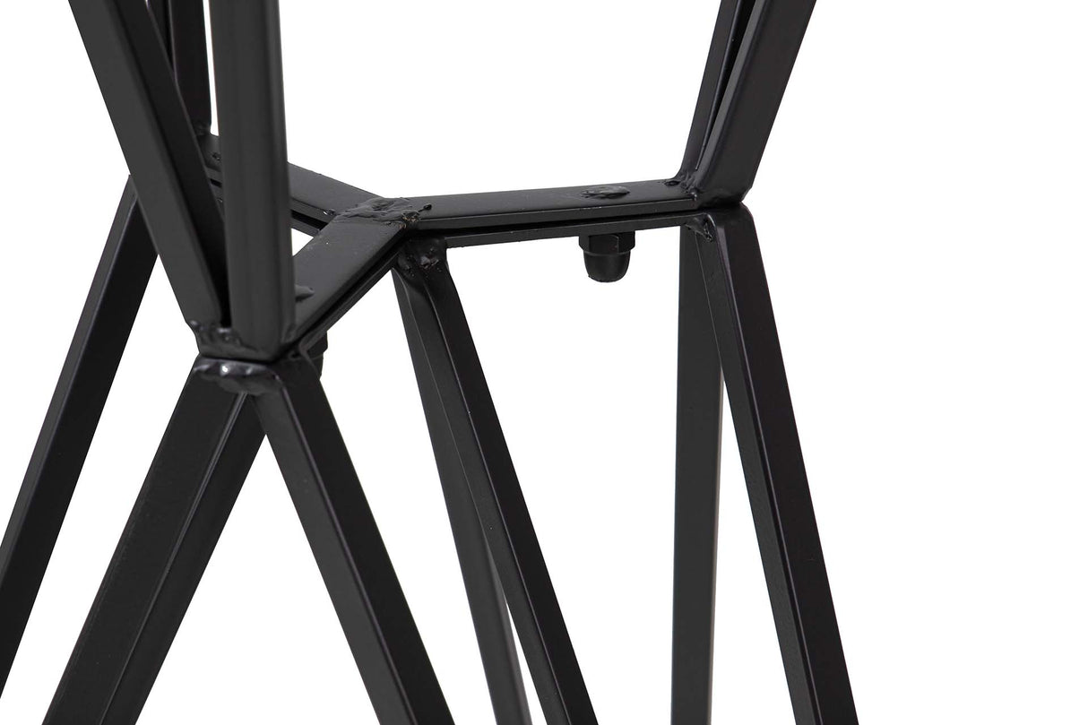 70x70x110 cm table de métal en marbre