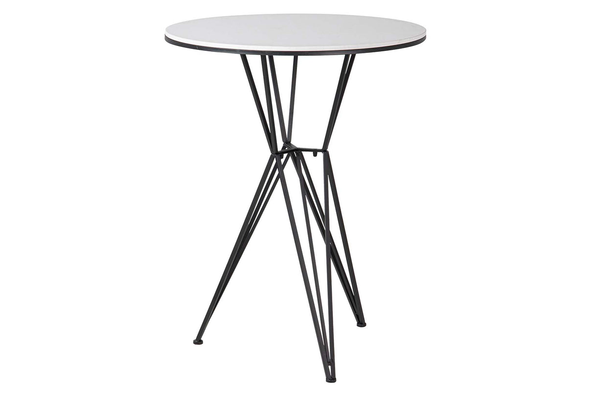 70x70x110 cm table de métal en marbre