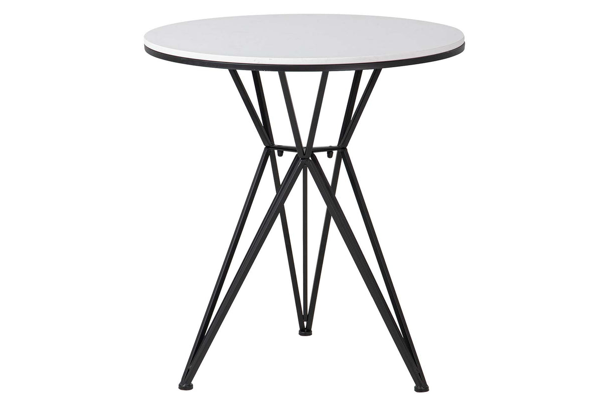 80x80x75 cm weißer Marmormetalltisch