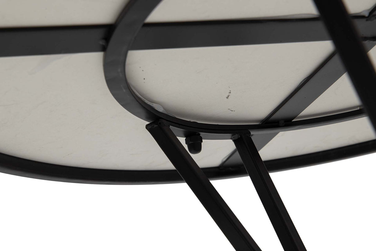 80x80x75 cm weißer Marmormetalltisch