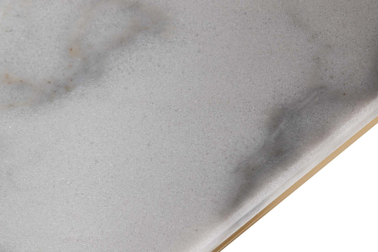 Console en métal en marbre blanc 104x30x79 cm